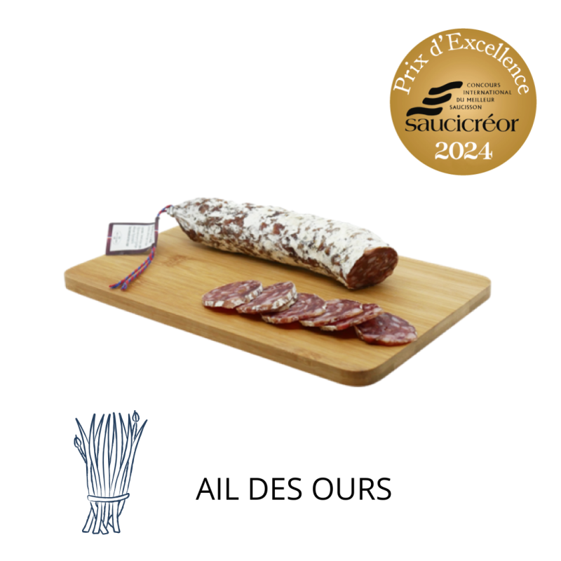 Saucisson fait en Auvergne à l'Ail des ours | Saucissons faits en A... Saucisson fait en Auvergne à l'Ail des ours | Saucissons faits en A...